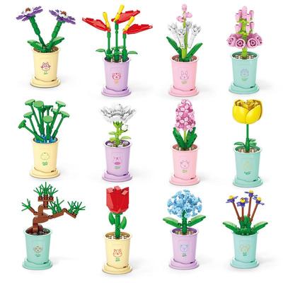 Zodiac Lucky Flower Building Block Toy for Children's Day Gift