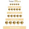 20 st Ball Cake Topper Dekorationer Mini Ballonger Cake Topper Sticks Guld Balls Cake Picks Cake Topper Balls Tårtdekorationer