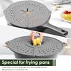 Silicone Kitchen Splatter Screen Foldable Heat-resisting Oil Splash Guard Drain Board Cover Kitchen Frying Pan Lid Kitchen Tools
