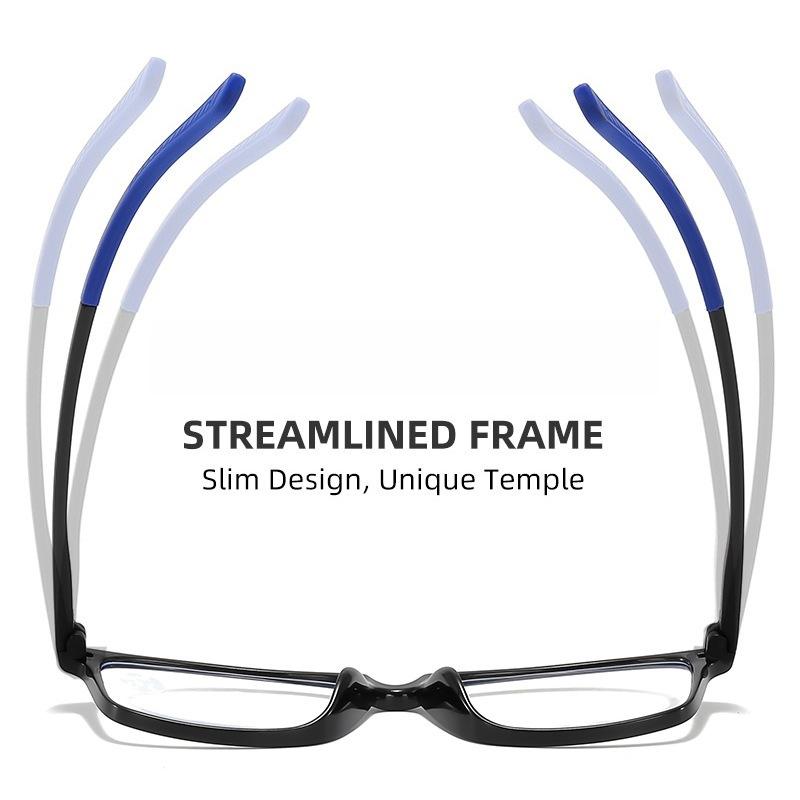 Men's New Square Frame High-definition Anti-blue Light Reading Glasses Neutral Fashion Luxury Ultra-light TR90 Reading Glasses