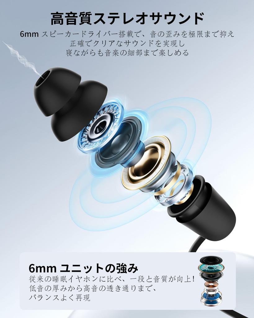 Parasom Sleep Earphones High Sound Noise Highly with Remote Control and Compatible with iPhone Ideal for Black S1 - In-Ear, Quality,