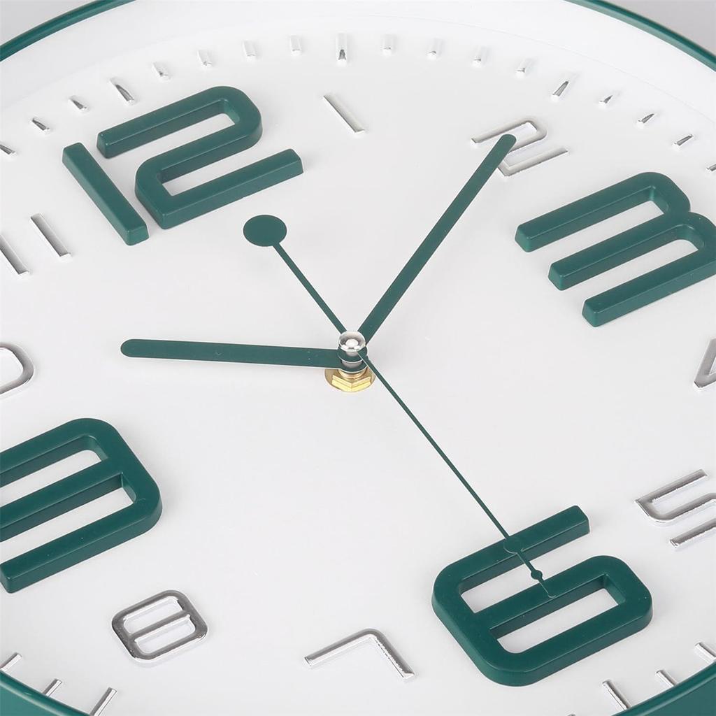 Wall Clock 12" Silent Quartz Decorative Latest Wall Clock Non-Ticking Classic Clock Battery Operated Round Easy To Read