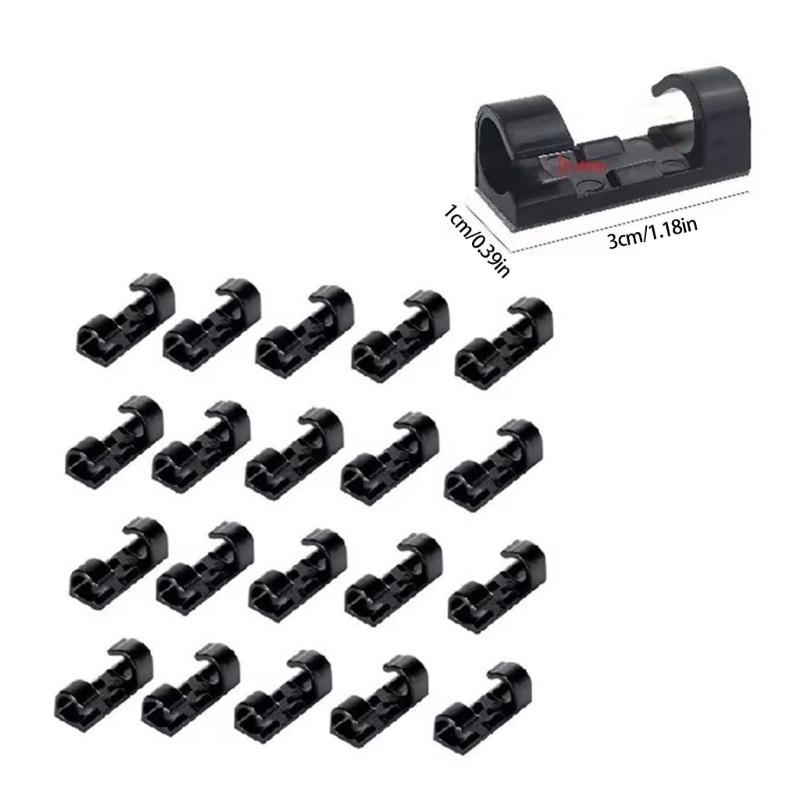 Adjustable Cord Clip Wire Holders No Drill Installation Reusable Cable Organizers Plastic Cable Clip For Desk Wall Car