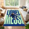 Football Messi Floor Mat Perfect for Hallway Dormitory Decorate Room Entryway Antislip Carpet Anime Office Decor Spiritual Gift