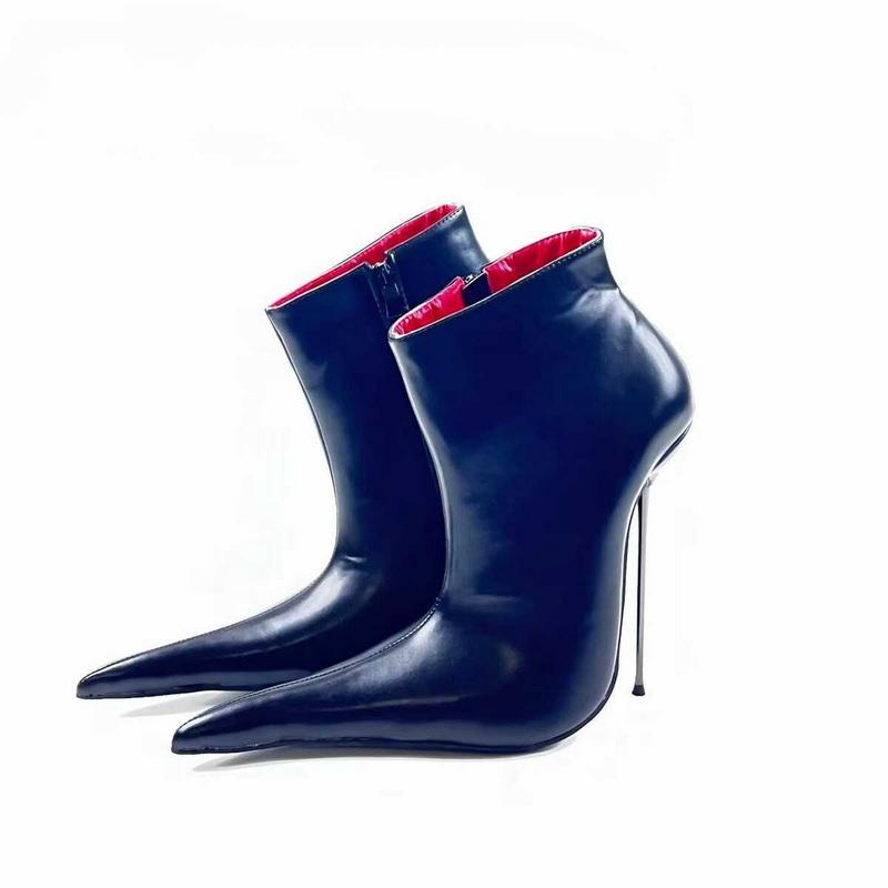 

FHC 14 см Экстремально Острый Носок Унисекс Ботильоны на Высоком Каблуке, Мужские Туфли для Косплея, Женские Фетиш Короткие Ботильоны, Черный, Индивидуальный Цвет 36 чёрный