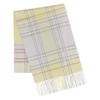 Women's Washable Cashmere Check Scarf (60115022) In Yellow (60115022B)