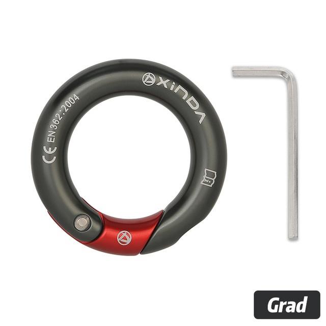 Outdoor 23kN Openable Ring 7075 Aluminium Multi Directional Gated Ring for Climbing