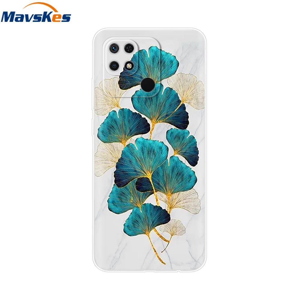For Redmi 10C Case Clear Heart Flower Soft Silicon Phone Cover For Xiaomi Redmi 10C Coque redmi10C 10 C Fundas Bumper Shockproof