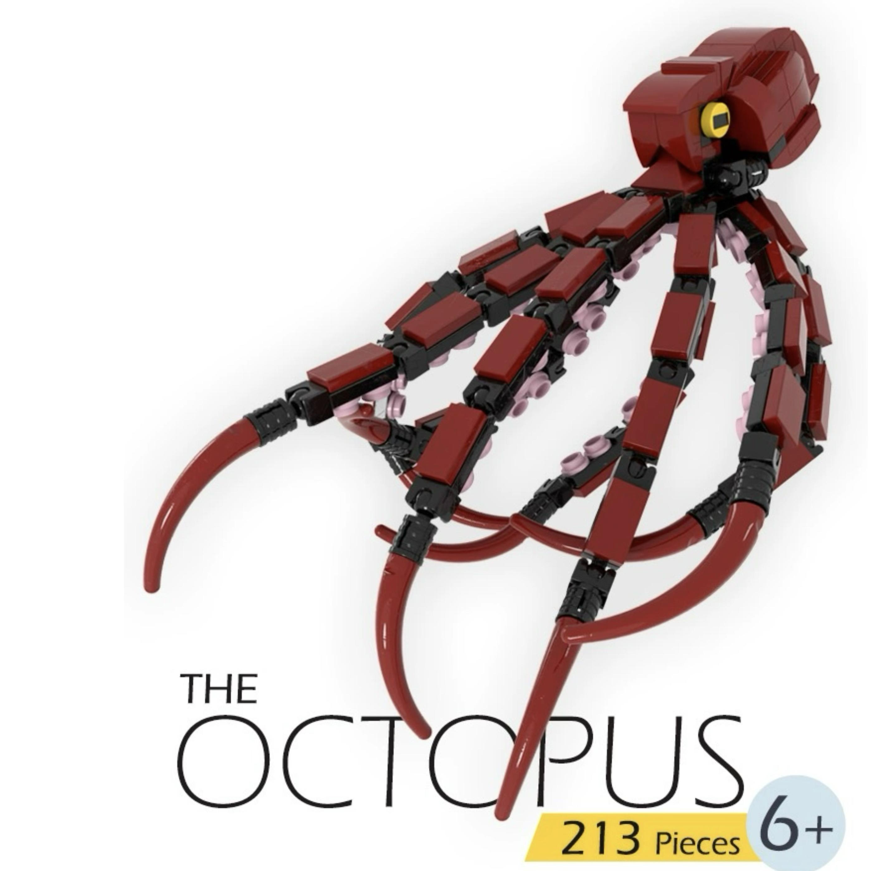 

Креативная MOC биомиметическая модель гигантского глубоководного осьминога для мальчиков, игрушка-конструктор для снятия стресса и сборки