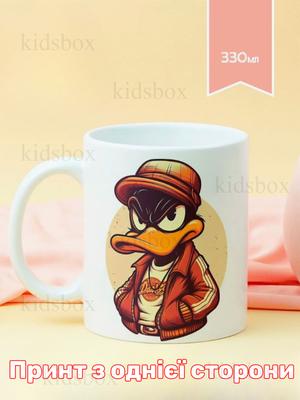 ספל דונלד דאק ברווז עם הדפסה ספל קרמיקה Duck 330 מ"ל