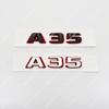 3D ABS A35 A45 A45s Chrome Black Red Logo Letters Badge Car Fender Trunk Rear POIGUIG Logo Sticker Emblem For W176 W177