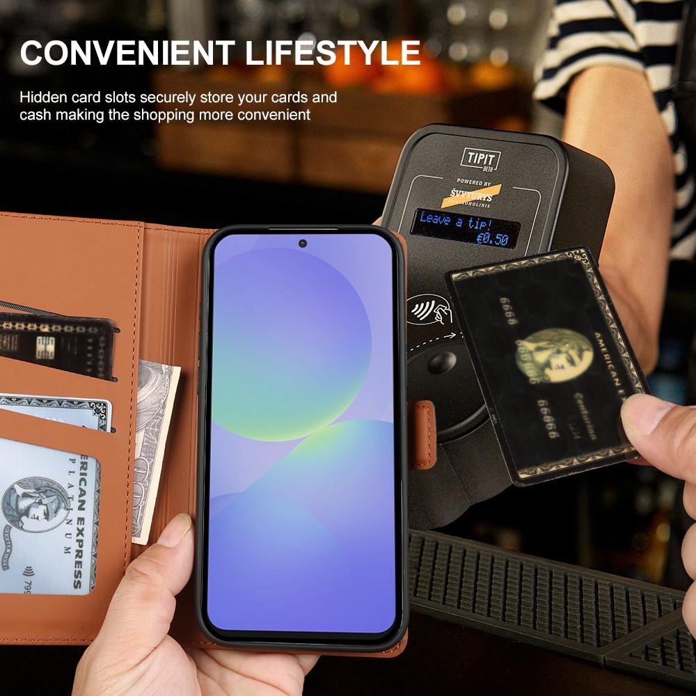 Wallet Case for Galaxy A36 - TPU+Leather/PU, Blue