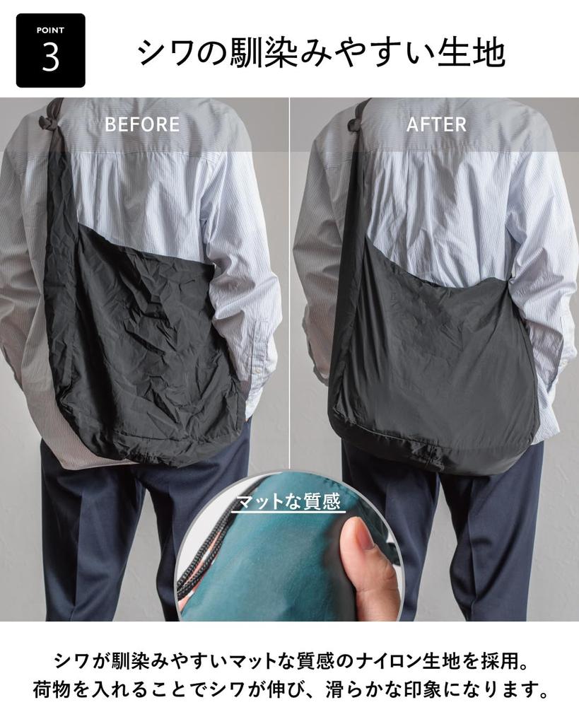 TAVARAT Nomad Sling do Małej Eko Składanej Torby na Ramię dla Mężczyzn [Zmniejsza Rozmiar] Podtorba, Torba, Crossbody, Lekka, (Khaki)