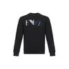 Sweatshirts Men's Black Crew Neck Moderate Regular 6Z1MB3-1J07Z-0999