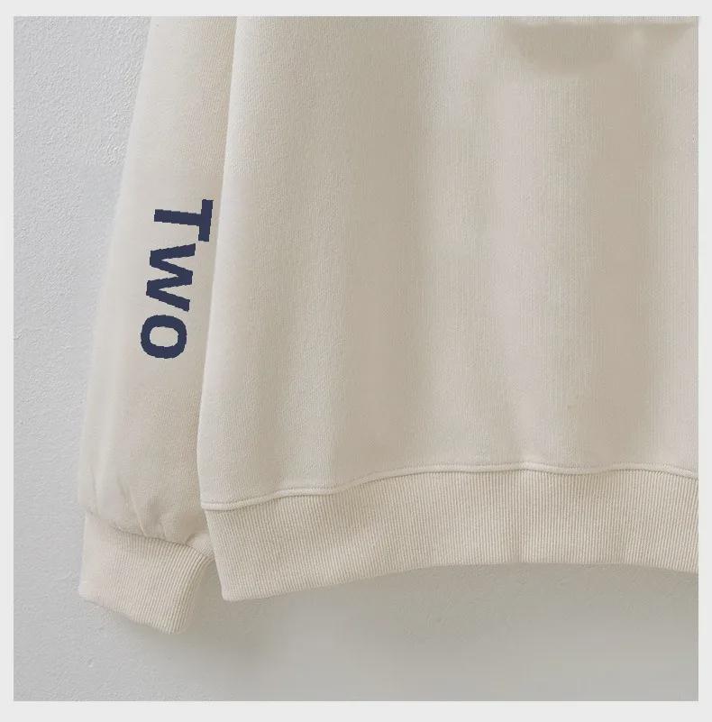 Bluză de fete în stil academic, falsă din două piese, cu guler polo, plus catifea pentru toamnă/iarnă - Top cu mâneci lungi pentru eleve de gimnaziu