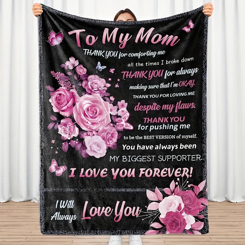 

Comfortable Flannel Blanket for Moms Soft Warm Versatile, for Sofas Beds Offices Camping Travel, Ideal All Seasons Gift 130x150cm