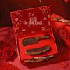 Elegant Sandalwood Comb Gift Set for Bride and Groom - Perfect for Engagement or Wedding