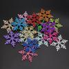 Christmas Glitter Snowflake Pendant - 6.5cm Transparent Festival Decoration Accessory