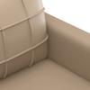 Vidaxl 3-Cz. Living Room Set with Cushions, Cappuccino, Eco-Leather