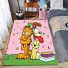 Cartoon Cat and Dog Party Pink Carpet with Confetti Design Suitable for Use As an Anti-slip for Living Room Bedroom Sofas