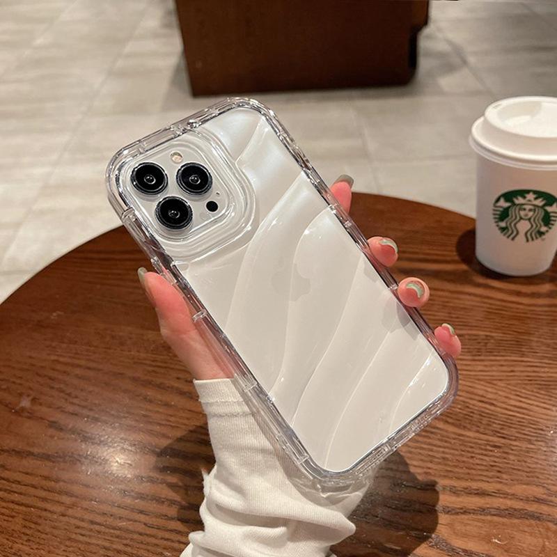 

Рябь на воде Подходит для чехла для мобильного телефона Apple 14promax Чехол для iPhone 15 с лазерной гравировкой 16 Противоударный 13 Защитный чехол iPhone 16