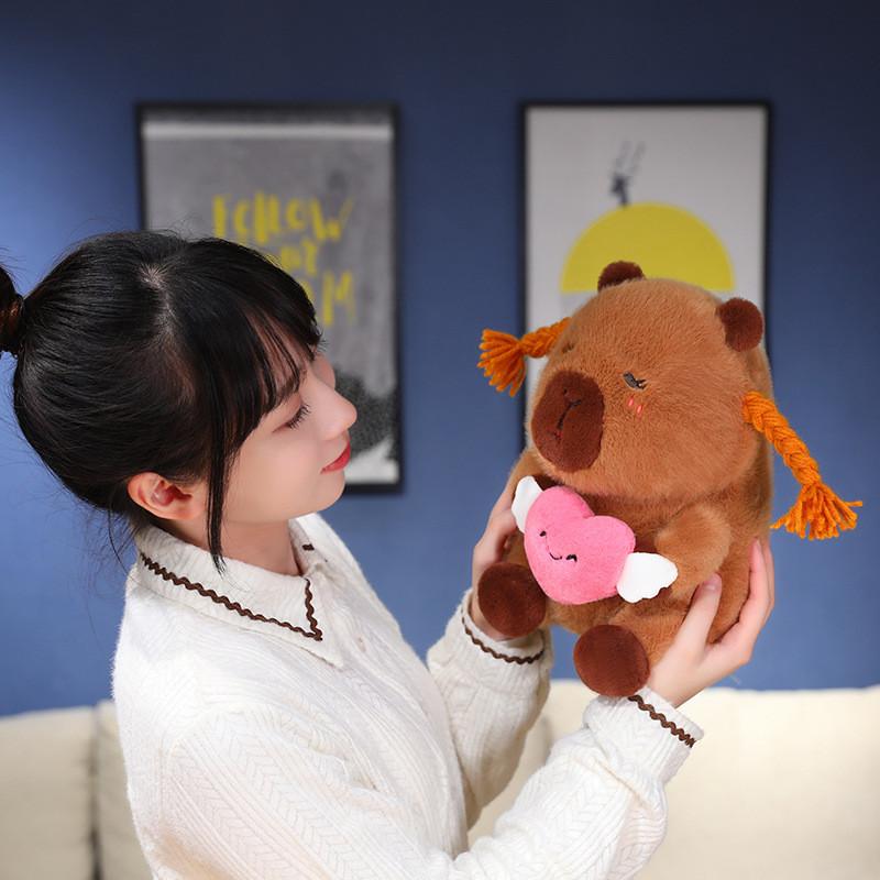 Soft Adorable Plush Capybara Toy For Kids Featuring High Quality Long Fur Material