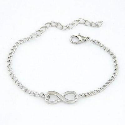 Fashion Simple Creative Gifts Infinite Character Bracelet Titanium Steel Plated Rose Gold Bracelets Jewerly Accessories Decor