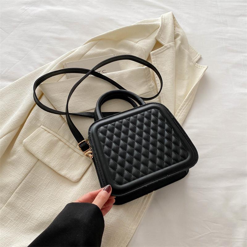 Beautiful Rose Pink Pu Sling Bag Sleek Modern Design For Summer Street Style чёрный