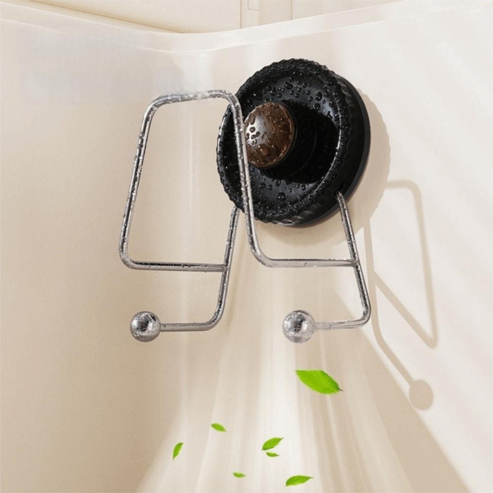 Stainless Steel Suction Cup Sponge Holder Quick Drying Cutting Board Storage Rack  Sink Area