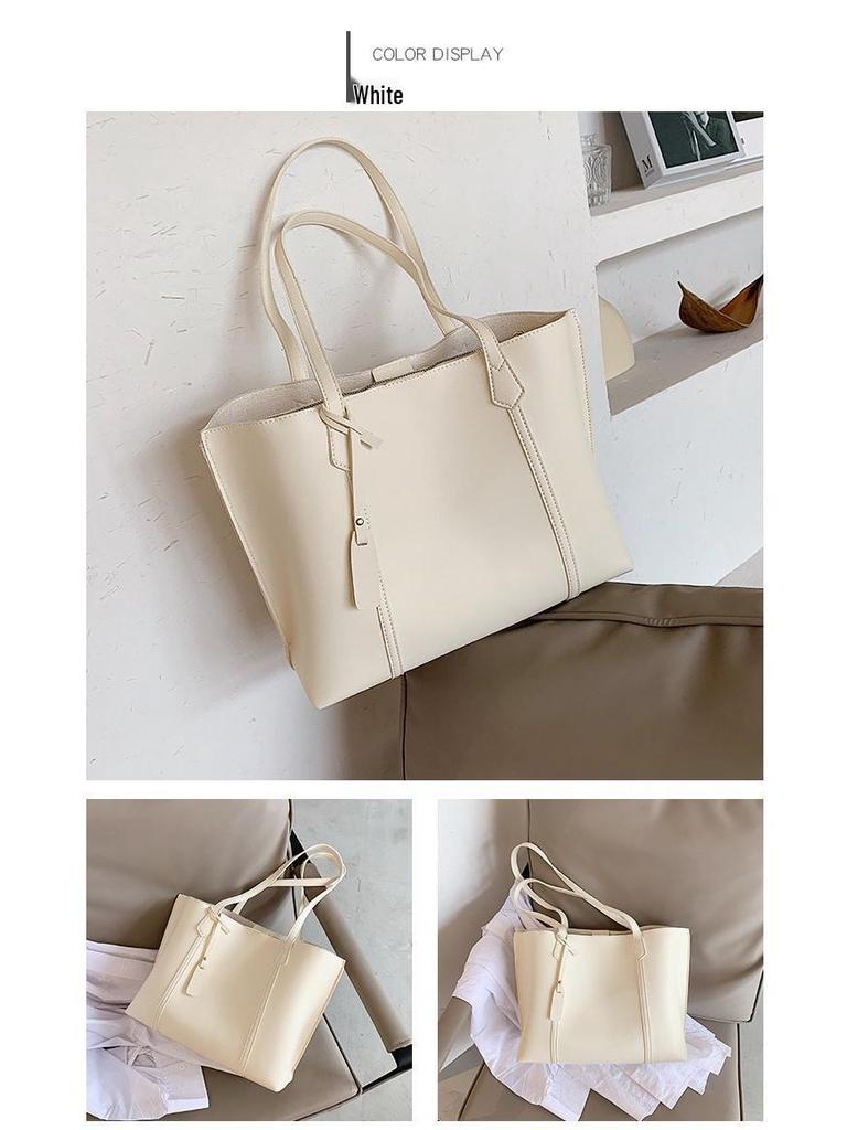 Korean-Style Women's Large Capacity Tote Bag - Fashionable and Casual Shoulder Handbag