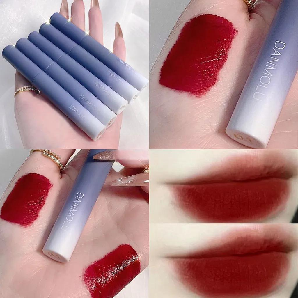 Lip Glaze Set Matte Mist Velvet Lip Mud Lip Gloss Whitening Moisturizing Non-fading Lipstick Long-lasting Waterproof Student Makeup Beauty Products