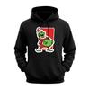 Men's Casual Sports Hooded Pocket Christmas Print Long Sleeve Sweatshirt