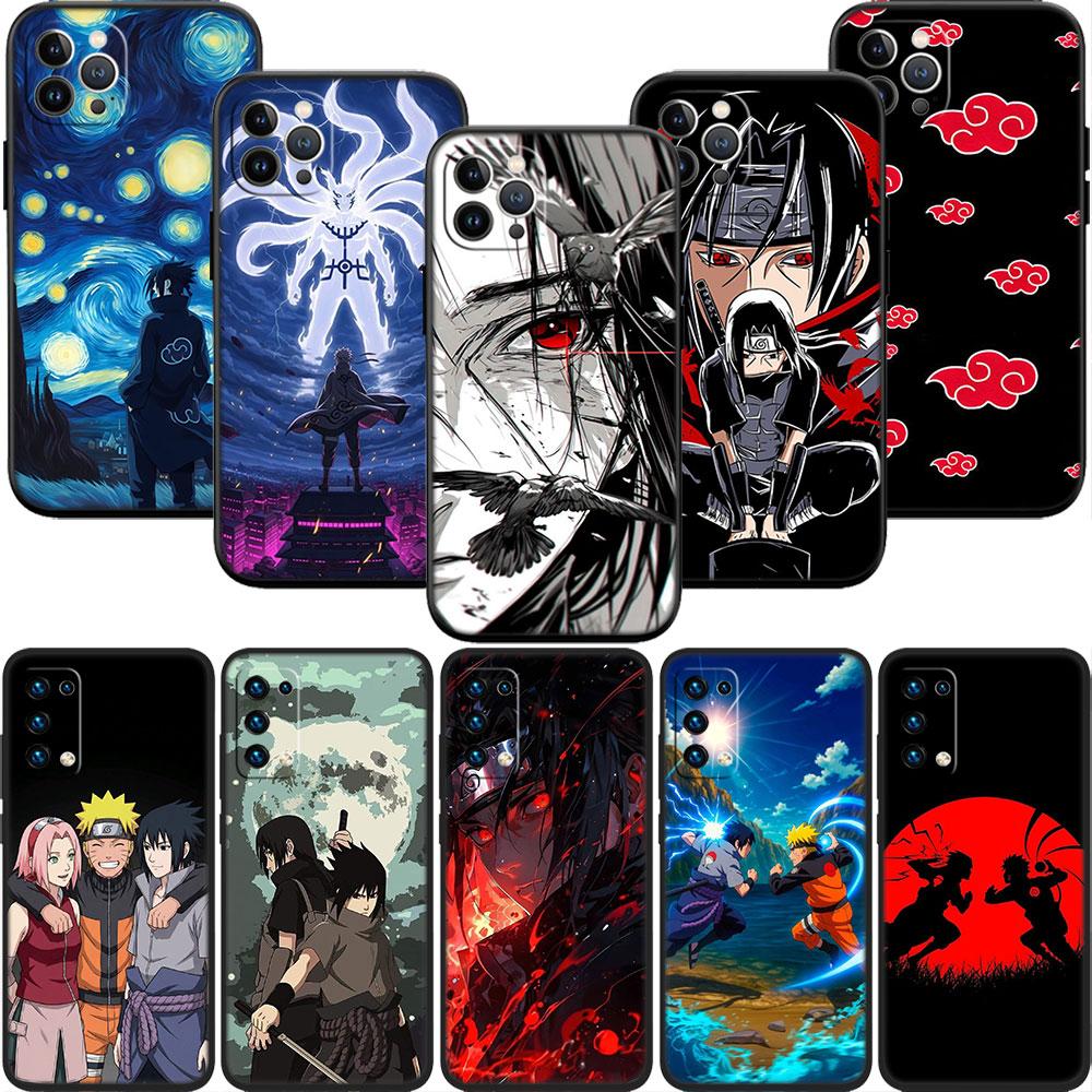 PP4 Anime Naruto Soft Shell Phone Case for iPhone 16 15 14 13 12 Pro Max Plus Mini