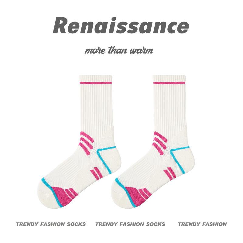 

Женские профессиональные спортивные носки для весны и осени, с махровым низом, влагоотводящие, дышащие, для бега, прыжков со скакалкой 1 pair