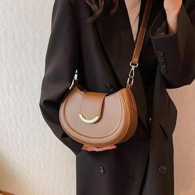Shoulder Bags for Women 2024 Designer Brand Trend Leather Small Underarm Crossbody Handbags Women Purses Bags