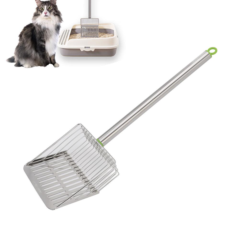 Chicken Poop Scooper   Handle Stainless Steel Non Stick Slat Litter Sifting Shovel for Chicken Pet Cat