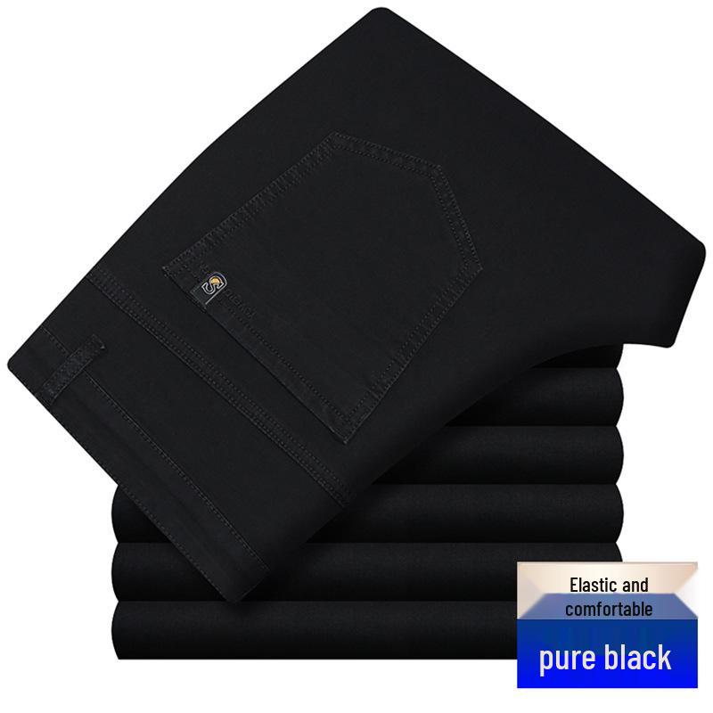 Herren Jeans mit hohem Bund, locker, dehnbar