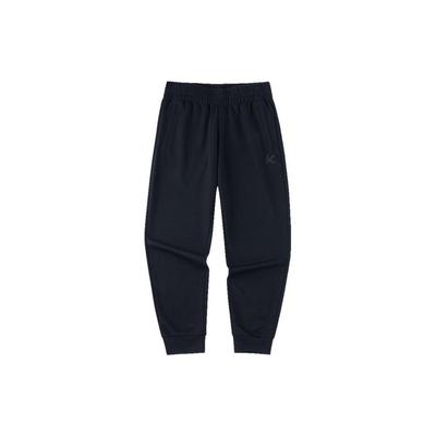 Basketball Series Solid Knit Cuff Casual Sports Pants Men Bottoms Black 952321317-1
