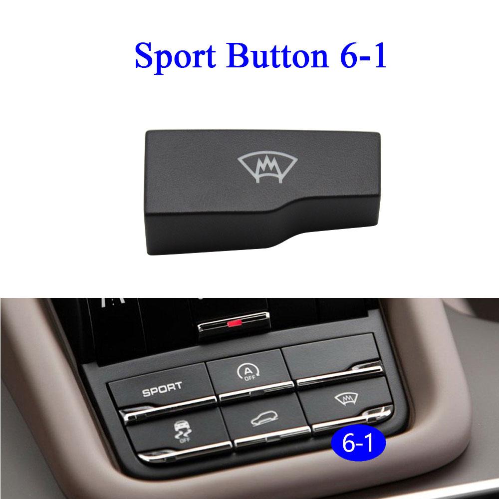 Car Front Console Drive Mode Suspension Sport Button Center Traction Control Switch For Porsche Cayenne 7P5 2010-2018