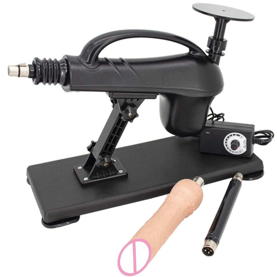 Portable Automatic Sex Machine with Different Dildos for Female Masturbation ,Pumping Gun for Couple ,Uniqu Sex Toy