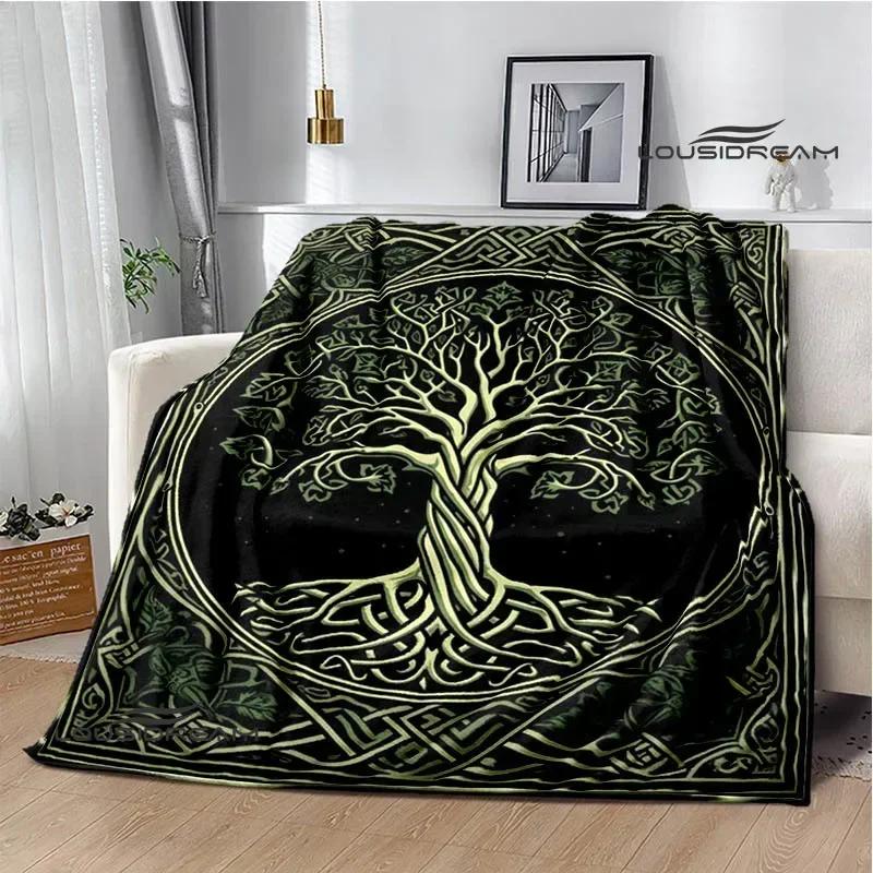 Tree of Life Printed Blanket Flannel Warm Blankets Soft and Comfortable Blanket Bed Linings Cubre Cama Birthday Gift