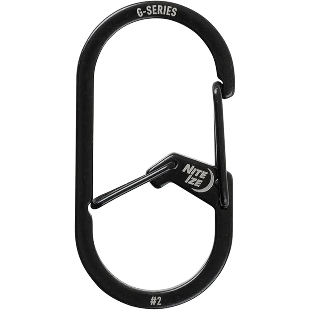 Nite Ize G Carabiner #2 Black Lightweight Durable Clip Tool