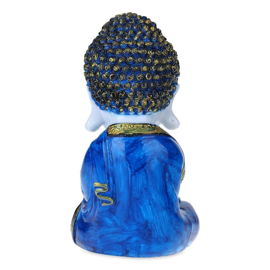 Polyresin Buddha Idol Decorative Showpiece Little Baby Monk Buddha, Showpiece for Home Decor Car Dashboard