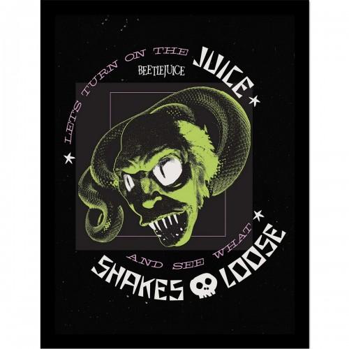 Beetlejuice Let´s Turn On The Juice Framed Poster