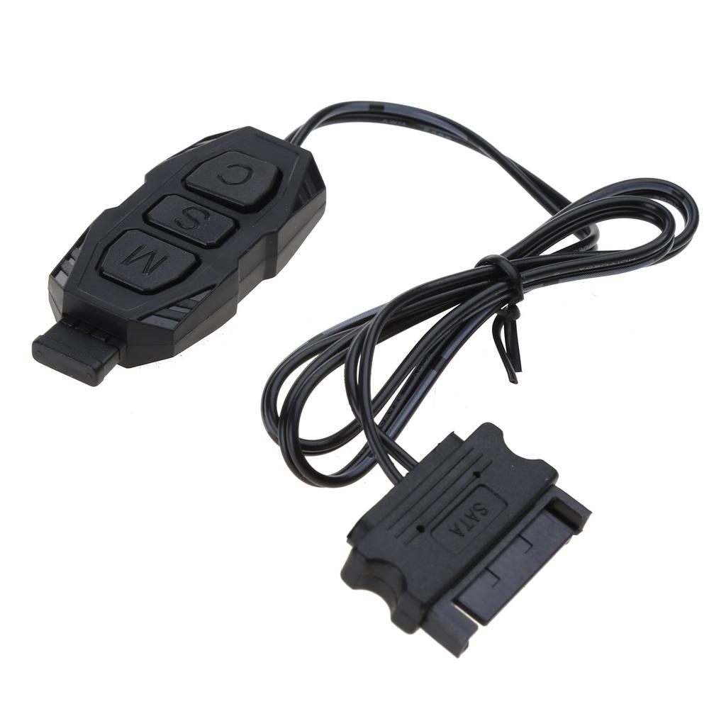 RGB Controller Cable PC 5V 12V ARGB CPU for Case Fan LED Light Strip Lamp Bar Water Cooling AURA Control Sata/Molex Powe