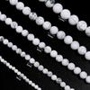 White Howlite Turquoise Stone Loose Beads Loose Beads for Jewelry Making Braclets DIY 4-12mm