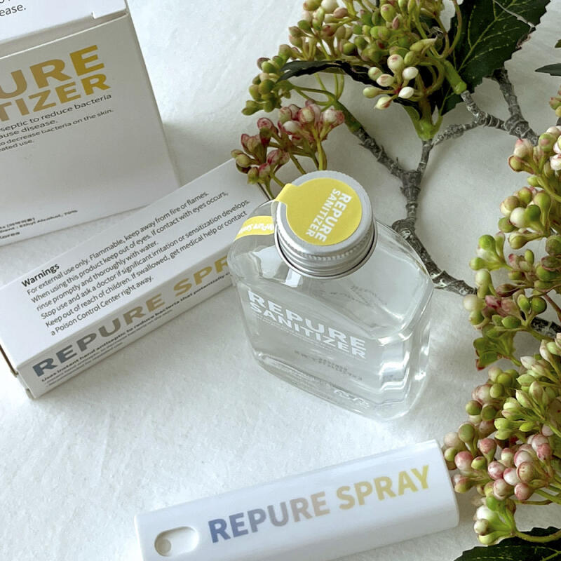 Refure Sanitizer Set (Lemon Garden Set) Basic configuration (refill liquid + black spray)