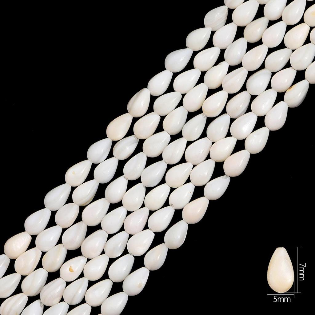 34-115 Stück Natürliche Süßwasser-Schalentiere Perlen Tropfen Ellipse Runde Perlen für DIY Halskette Armband Ohrringe Schmuckherstellung