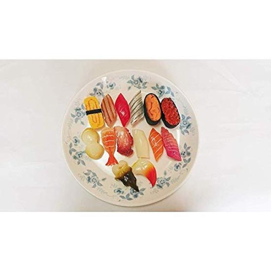 Food Sample Nigiri Sushi Set of 14 Play Teaching Material NK-SHOP Varieties, Life-Size, Gift, Offering, House, (A)