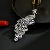 Perlmutt Pfau Brosche Tier Anstecknadel Zubehör High-End Corsage Kleidung Diamant Schwerindustrie Mode Schmuck